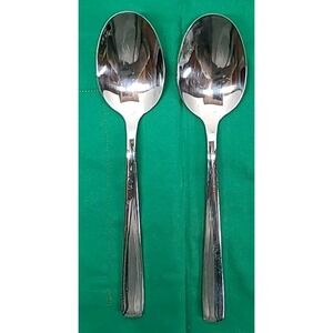 2‎ Stainless Steel Serving Spoons 3 Dinner Forks And 3 Salad Forks